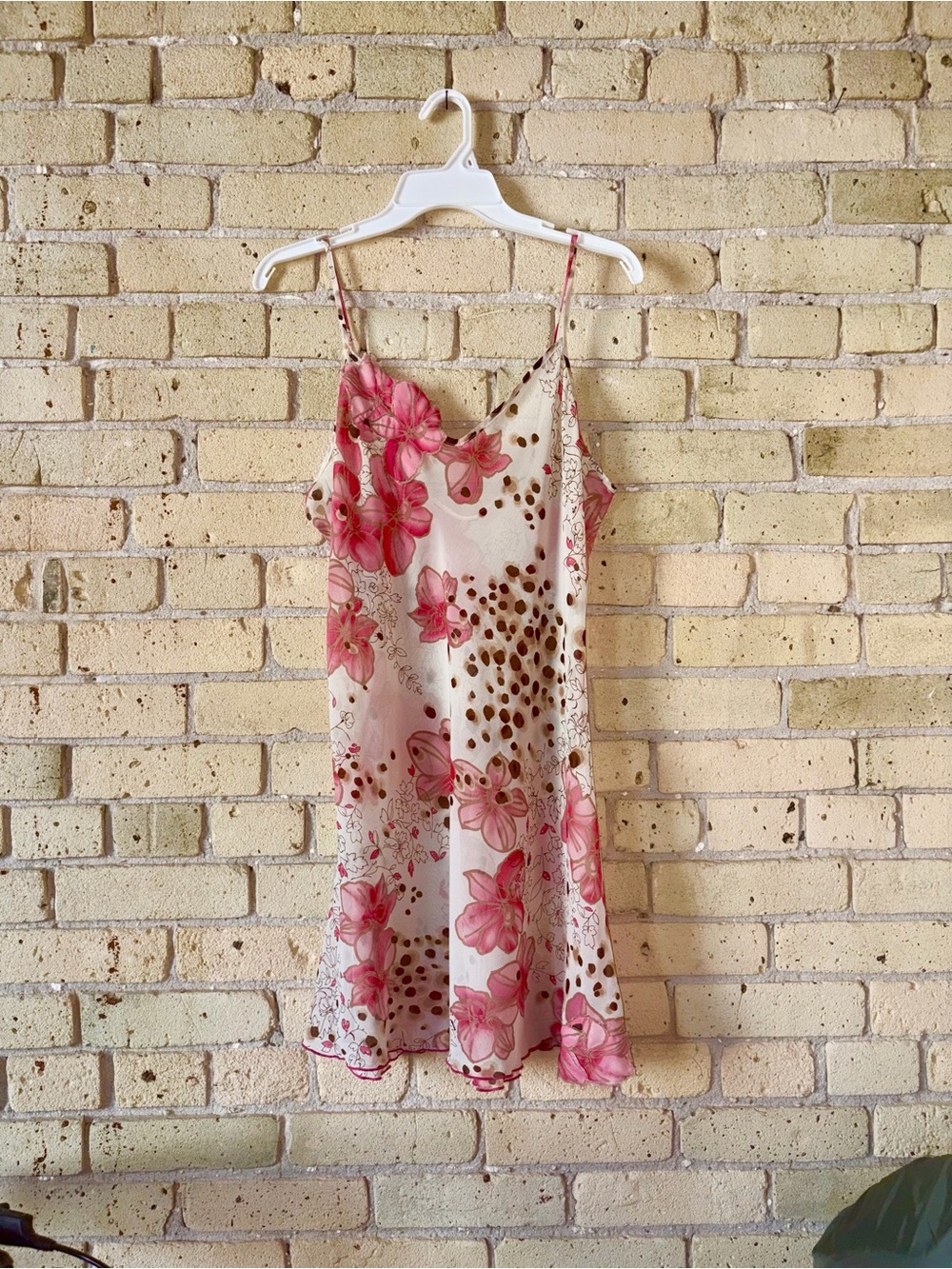 Y2K printed slip dress